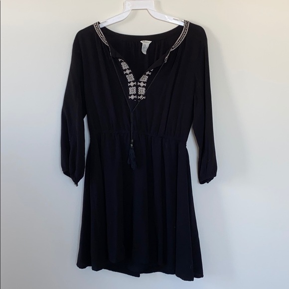 Dresses & Skirts - Black Dress with Tassels
